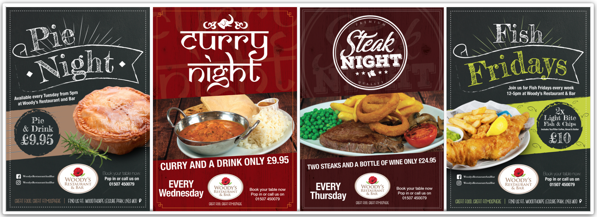 Pie Night, Curry Night, Steak Night, Fish Friday